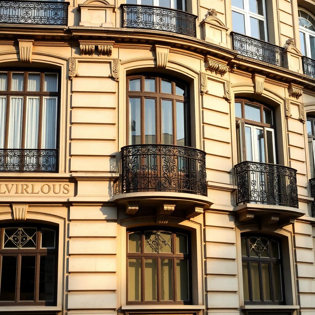 Façade Art Nouveau bruxelloise